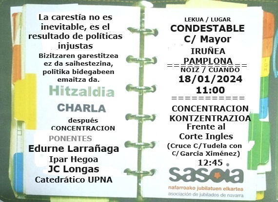 Charla sobre la Carestía de la Vida Ofrecida en el Condestable